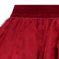 Jupe en tulle imprimé cœurs pour bébé fille