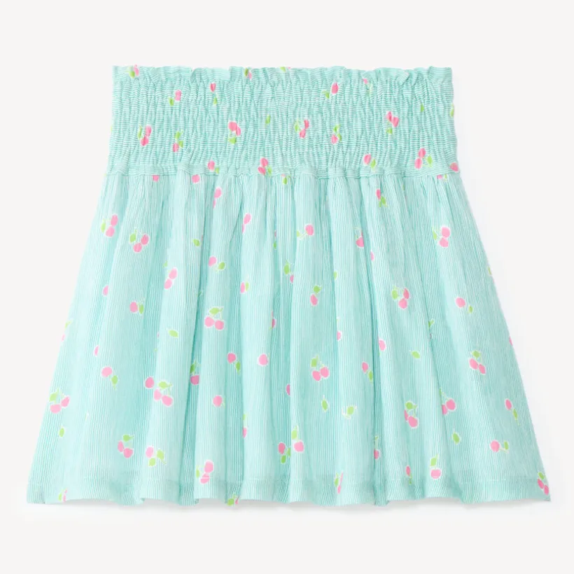 Jupe patineuse imprimé cerises pour fille