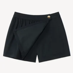 Jupe-short fille effet portefeuille