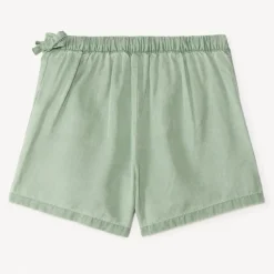 Jupe short uni en Tencel avec volants pour fille