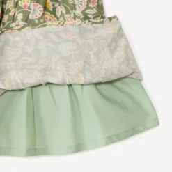 Jupe volantée effet froissé à imprimé floral pour fille