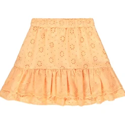 Jupe volantée en broderie anglaise pour fille