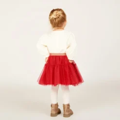 Jupe volantée en tulle pailleté pour bébé fille