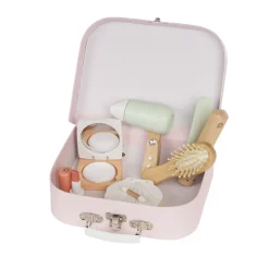 Kit de coiffure et de maquillage en bois rose