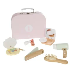 Kit de coiffure et de maquillage en bois rose