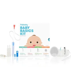 Kit soins bébé basics Blanc/bleu