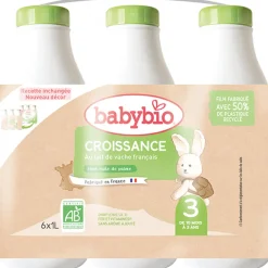 Lait 3e âge croissance au lait de vache bio 6x1L