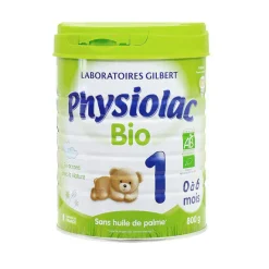Lait en poudre Physiolac Bio 1 - 800g