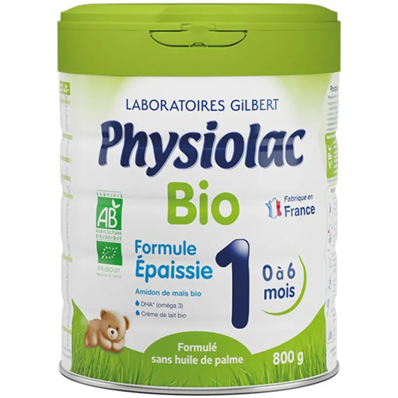 Lait 1er âge Formule Epaissie issu de l'agriculture biologique 800g