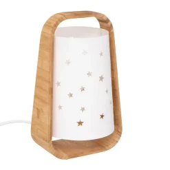 Lampe de chevet en bambou Étoiles