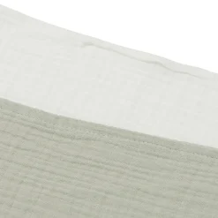 Lange tétra gaze de coton Olive Green/Ivory 70 x 70cm 4 pcs