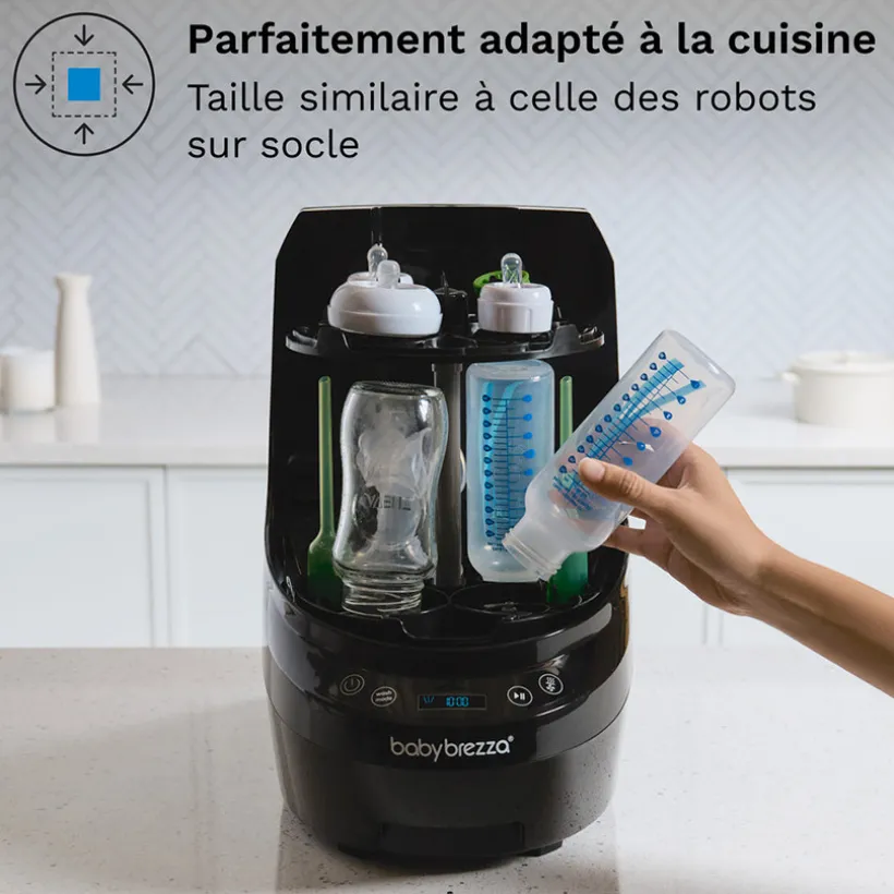 Lave-biberon électrique Pro -Lave- Stérilise & Sèche All Black Noir