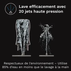 Lave-biberon électrique Pro -Lave- Stérilise & Sèche All Black Noir