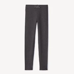 Legging côtelé avec nœud fantaisie pour fille