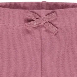 Legging côtelé avec nœud fantaisie pour fille