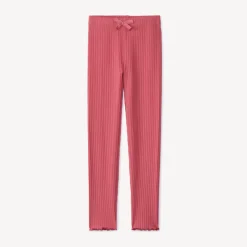 Legging effet côtelé avec nœud pour fille