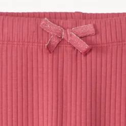 Legging effet côtelé avec nœud pour fille