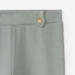 Legging en sergé uni avec passants pour fille