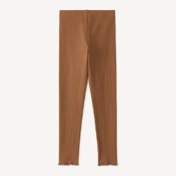 Legging fille côtelée uni