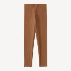 Legging fille côtelée uni