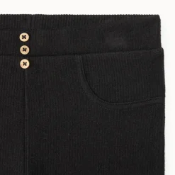 Legging évasé effet côtelé uni pour fille