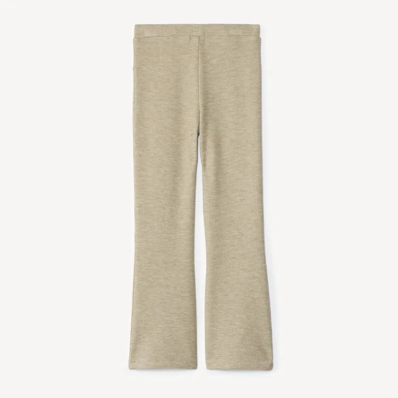 Legging évasé effet côtelé uni pour fille