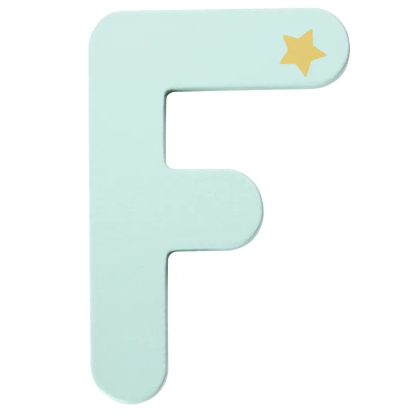 Lettre décorative en bois F