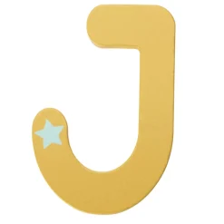 Lettre décorative en bois J