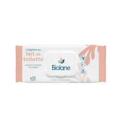Lingettes au lait de toilette x72