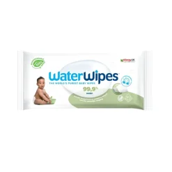 Lingettes visage WaterWipes biodégradable - 60 pièces