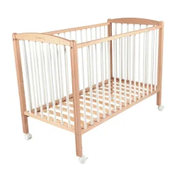 Lit Arthur 60 x 120 cm avec roulettes – Hybride Blanc