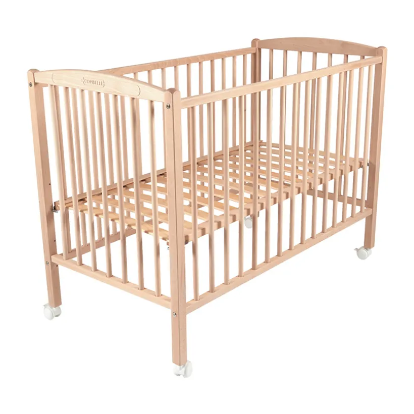 Lit Arthur 60 x 120 cm avec roulettes – Brut
