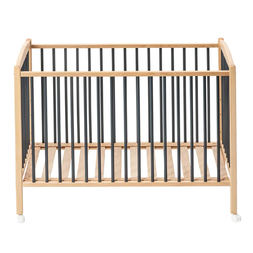 Lit avec roulettes 70 x 140 cm Arthur anthracite