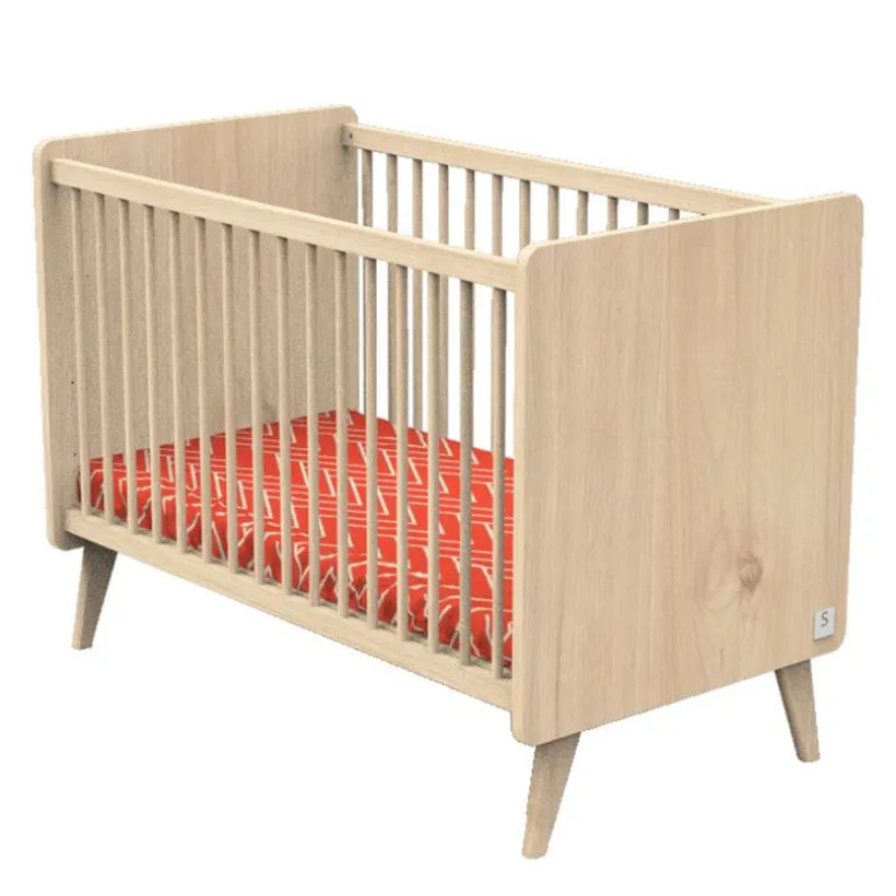 Lit bébé Arty 60x120 cm - Chêne Suave