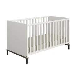 Lit bébé évolutif 70 x 140 cm Lovely Aliv off white/dark walnut