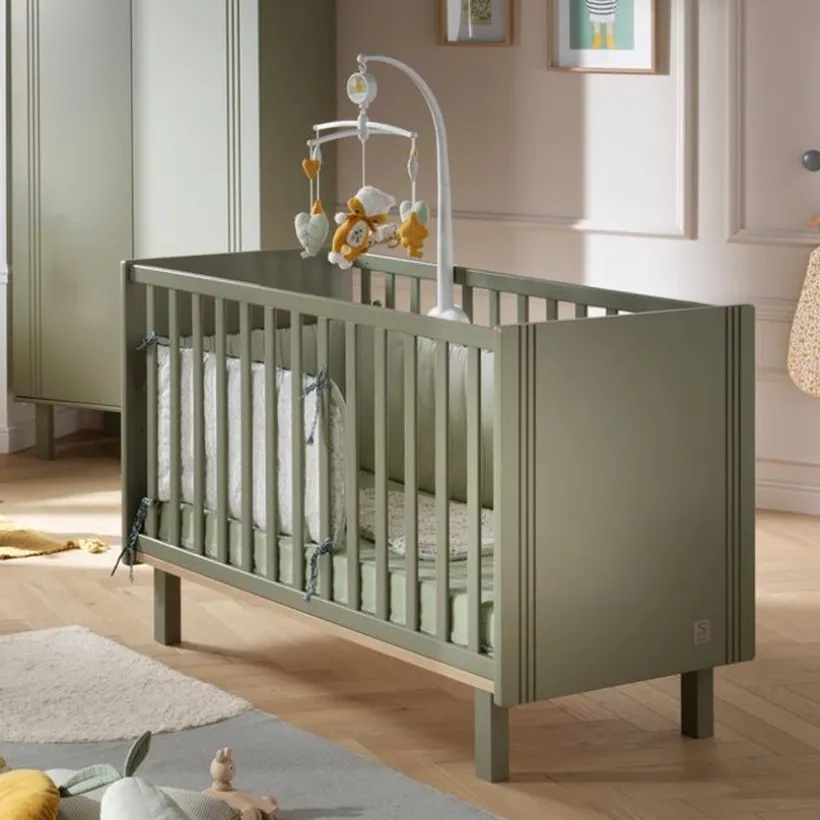 Lit bébé 60 x 120 cm - Éléonore Kaki