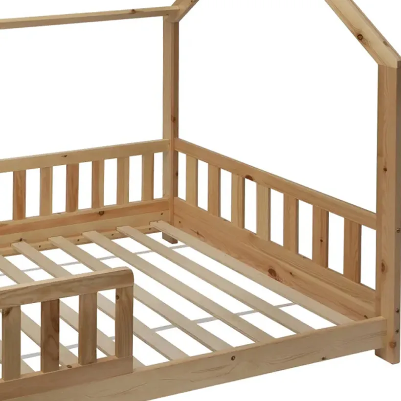 Lit cabane Bosco 90 x 190 cm - Bois naturel