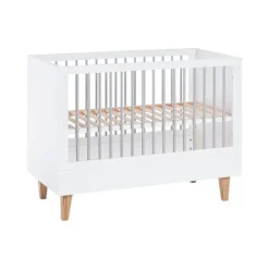 Lit Concept 60 x 120 cm - Blanc / Gris