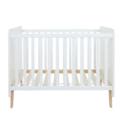 Lit de bébé à barreaux en bois blanc Noah 2.0 60x120 cm