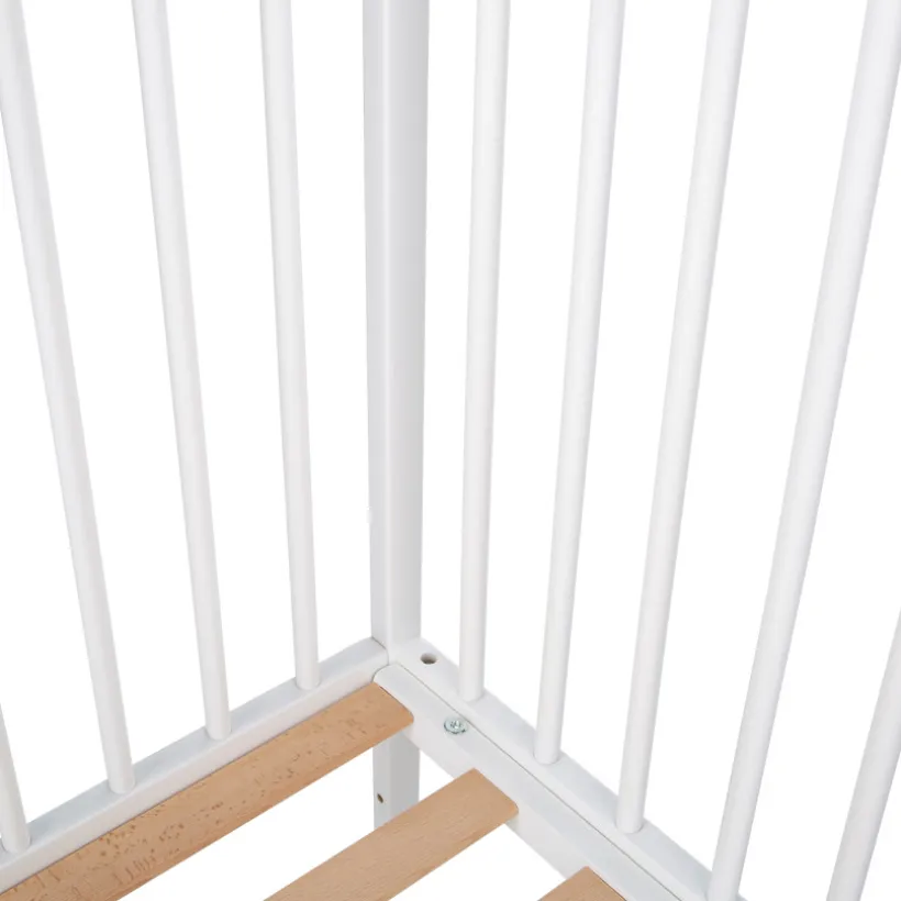 Lit en bois Tiny 60x120cm - Blanc