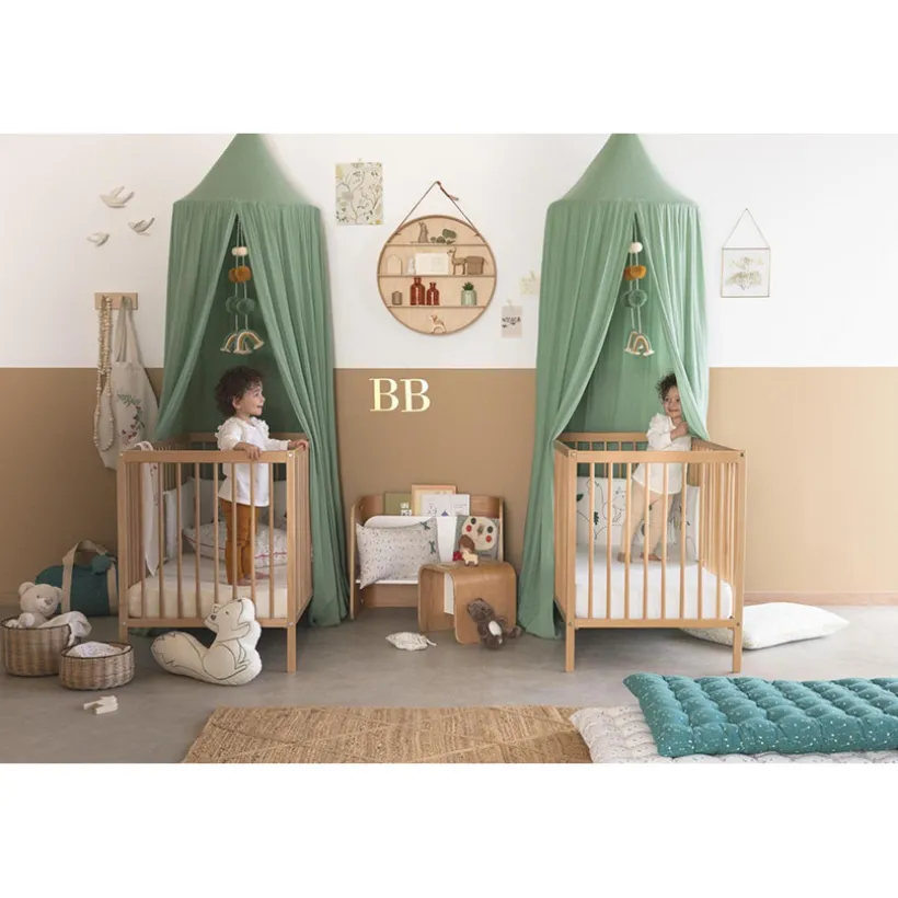 Lit en bois Tiny 60x120cm - Vernis