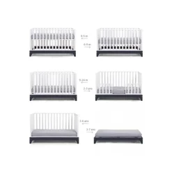 Lit Evolutif 70 x 140 cm Blanc