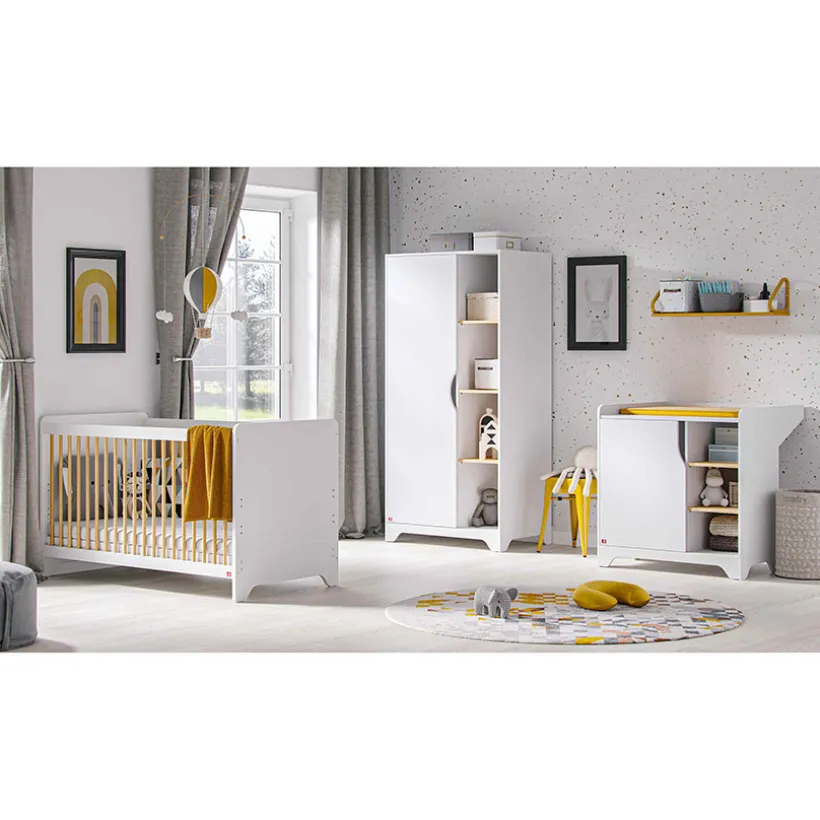 Lit Leaf 60 x 120 - Blanc / Bois