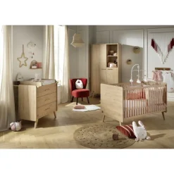 Lit transformable Little Big Bed Arty 70x140 cm - Chêne Suave