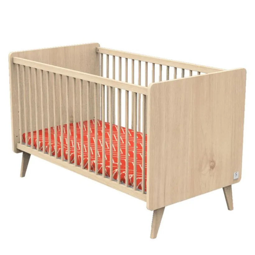 Lit transformable Little Big Bed Arty 70x140 cm - Chêne Suave