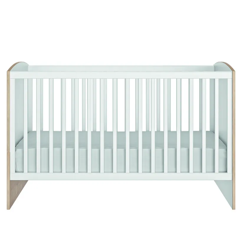 Lit transformable 70x140- Emma - chêne blond et blanc