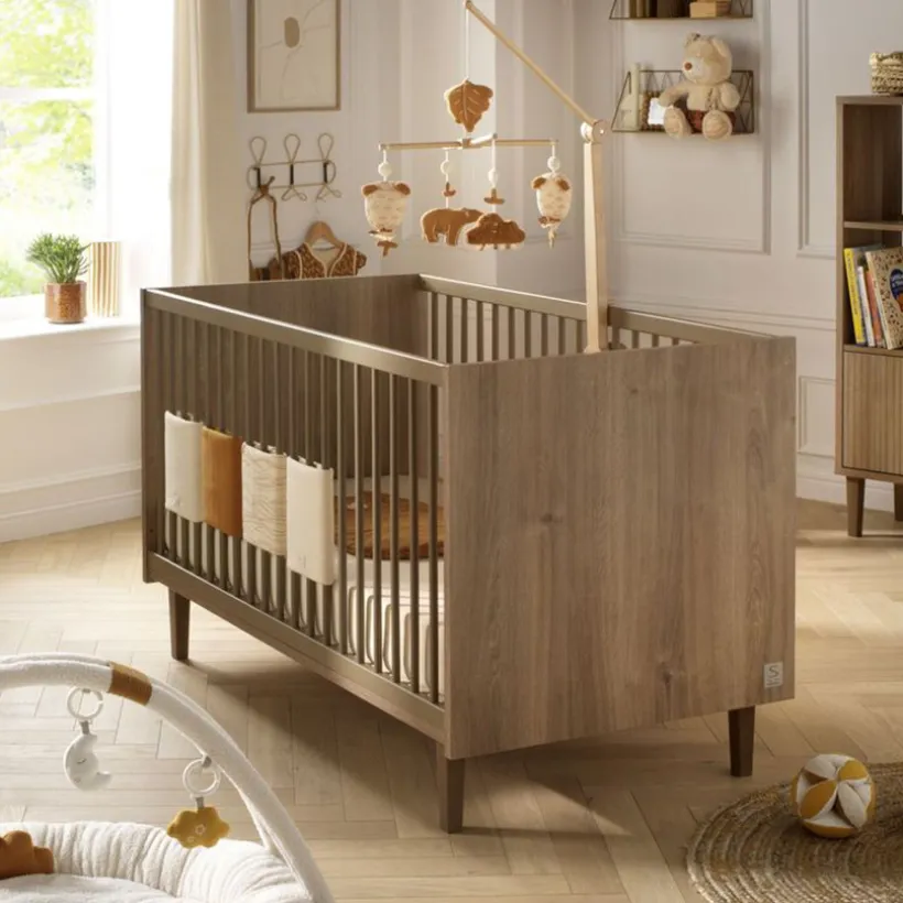 Lit évolutif Little Big Bed 140 x 70 cm Mokka aspect chêne mokka