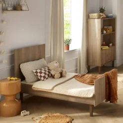 Lit évolutif Little Big Bed 140 x 70 cm Mokka aspect chêne mokka