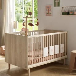 Lit évolutif Little Big Bed 140 x 70 cm Paloma aspect chêne sépia/beige