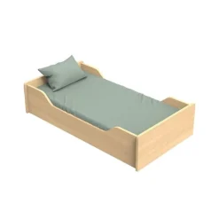 Lit évolutif Little Big Bed 140 x 70 cm Cannelle aspect chêne miel